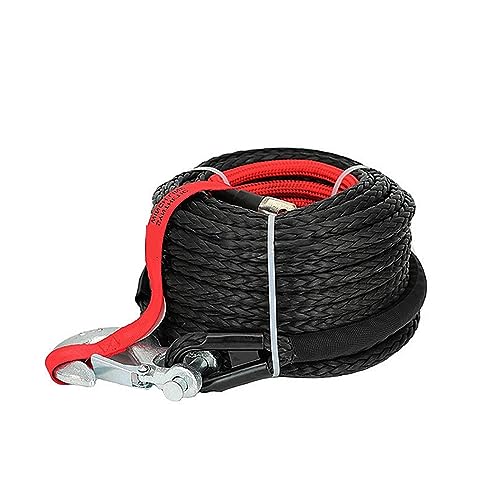 Cuerda de cabrestante sintética de 8mm x 15m para vehículos SUV y ATV de rescate