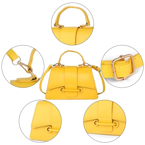 Image of Ayliss Micro Mini Crossbody Handbag Women's Purse Clutch Cute Mini Trendy Bag Top Handle PU Leather Shoulder Bag