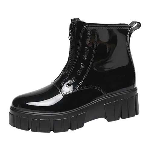 Bottes de moto mi-mollet étanches et chaussures de pluie élégantes pour rester au sec