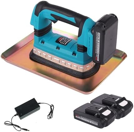 200W Cordless Concrete Vibrator, 6-Speed Adjustable Portable Cement Trowel, Rechargeable Mortar Vibrating Machine for Road & House Use (Blue)