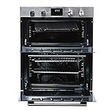 SIA DO111SS 60cm Stainless Steel Built Under Electric Double True Fan Oven & CERH60BL 4 Zone Touch Control Ceramic Hob - Image 8