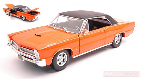 NEW MAISTO MI31885O Pontiac GTO Hurst 1965 Orange 1:18 MODELLINO Die Cast Model