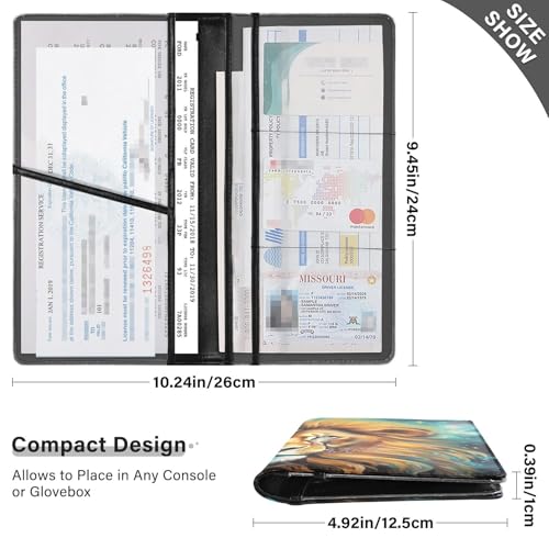 Organizador de guantera PU compacto miniatura 3