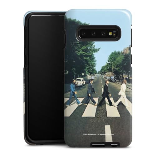 DeinDesign Coque Compatible avec Samsung Galaxy S10 Coque renforcée Coque Antichoc Abbey Road The Beatles Musique - Les Beatles, Paul McCartney, John Lennon, RIngo Starr, George Harrison DeinDesign Coque Compatible avec Samsung Galaxy S10 Coque renforcée Coque Antichoc Abbey Road The Beatles Musique