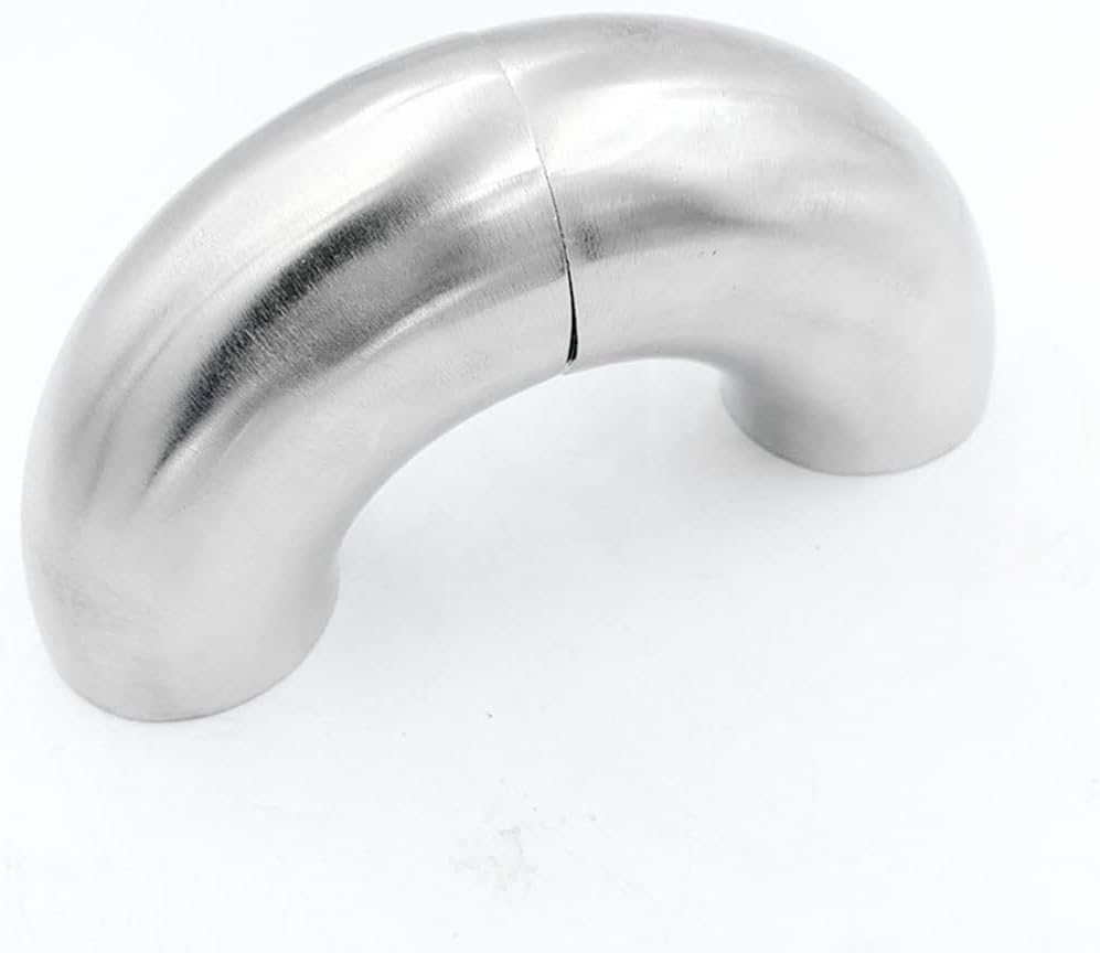 304 Stainless Steel 90 Degree Angle Rectangular Welded Elbow, for Sanitary Fittings Exhaust Pipe Modified DIY Brewing Equipment (Size : 63 x2mm)