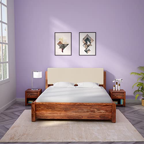 Image of GODREJ INTERIO Utopia King Bed in Natural Brown