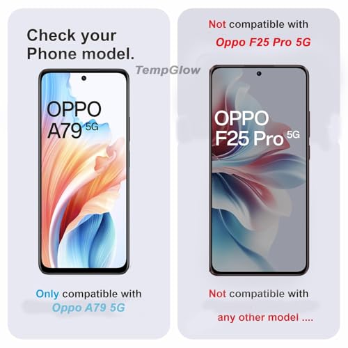 Image of Screen Protector for Oppo A79 5G (Black) Tempered Glass Edge-to-Edge 6D Screen Guard With Installation Kit