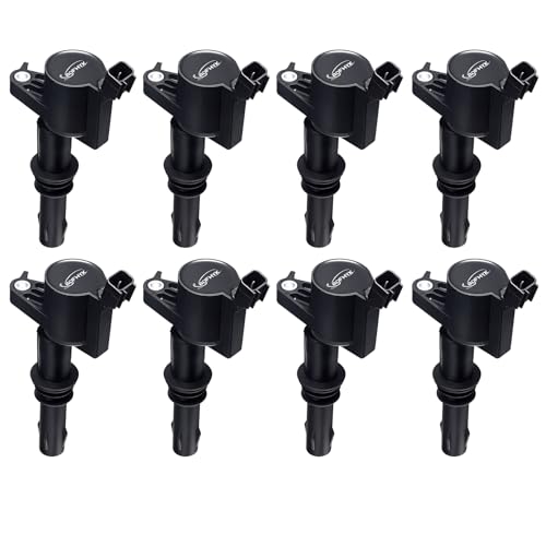 Image of BDFHYK Ignition Coil Pack DG511 Compatible with Ford F150 F250 F350 Truck 2004-2008 Ford Expedition 2007 Lincoln Navigator Ford Coil Pack 4.6L 5.4L 6.8L V8 V10 4.6L Coil for FD508 E508 Set of 8