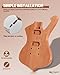 Leo Jaymz DIY Electric Guitar Kits with Mahogany Body and Maple Neck - Ebony Fingerboard and All Components Included (PS)