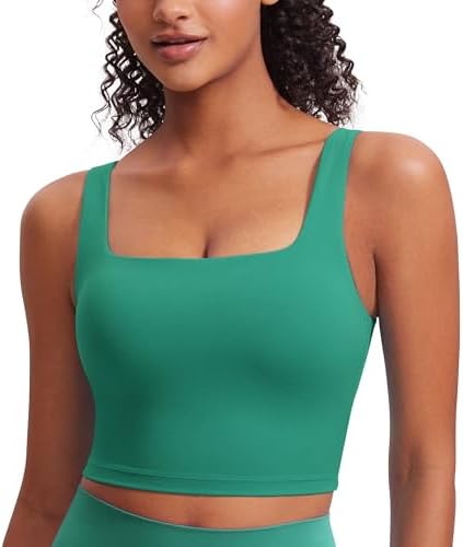CRZ YOGA Butterluxe Square Neck Crop Tank Top