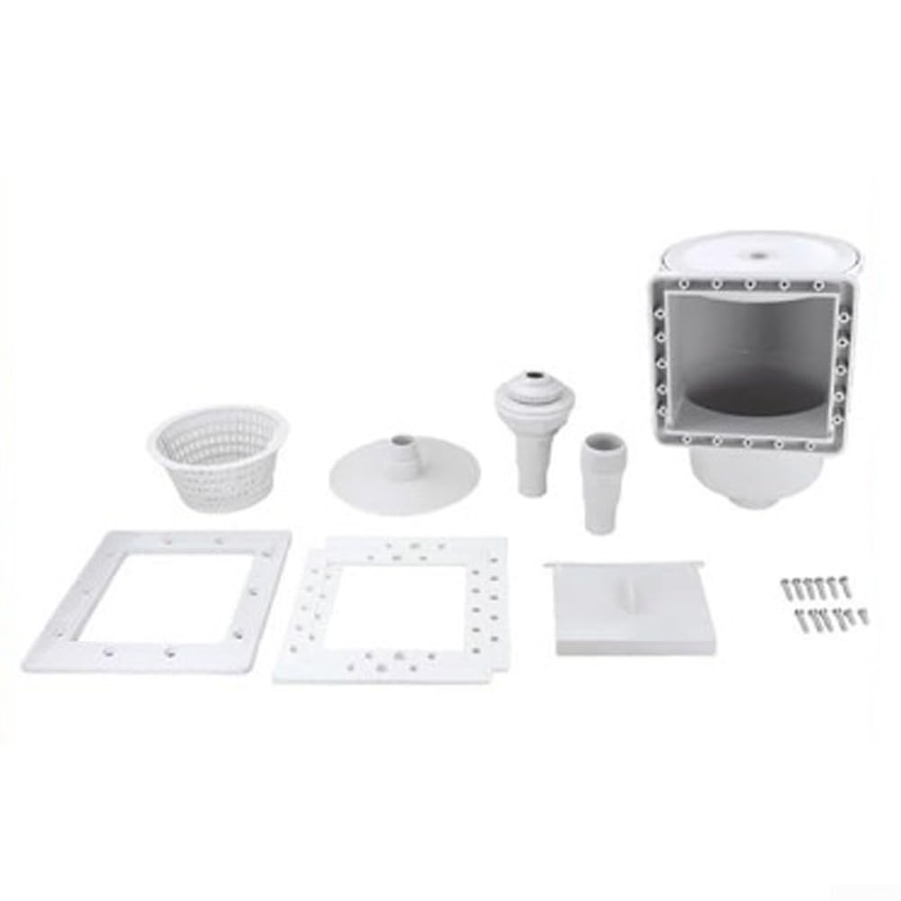 Kit skimmer per piscina fuori terra progettato per la compatibilità con le comuni marche di piscine con componenti completi per uno scrematura affidabile e una circolazione dell'acqua