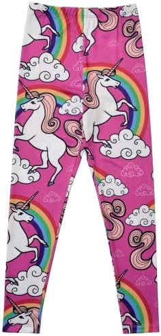 Jxstar rainbow leggings leggins for winter pants kids Unicorn 130