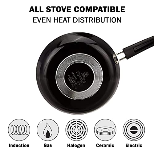 Pigeon Non Stick Frying Pan, 11 Inch, Small Portable Skillet With Handle, Thick Base And Induction Compatible, Scratch Resistant & Pfoa Free, Dishwasher Safe, Oven Safe For Omlette, Stir Fry And More #TOP1