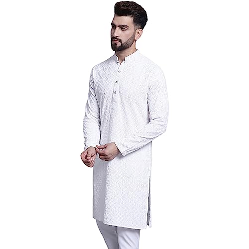 Image of SOJANYA (Since 1958 Timeless Charm: Pure Cotton Sequence Kurta for Special Occasions