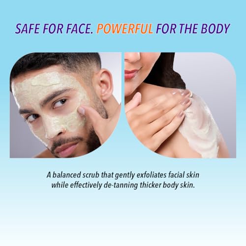 Image of DR.RASHEL De-Tan Scrub For Face & Body (380 Ml) | Revitalizing Tan Removal | Cleanser,Dead Skin | Blackhead Remover For Deep Exfoliation