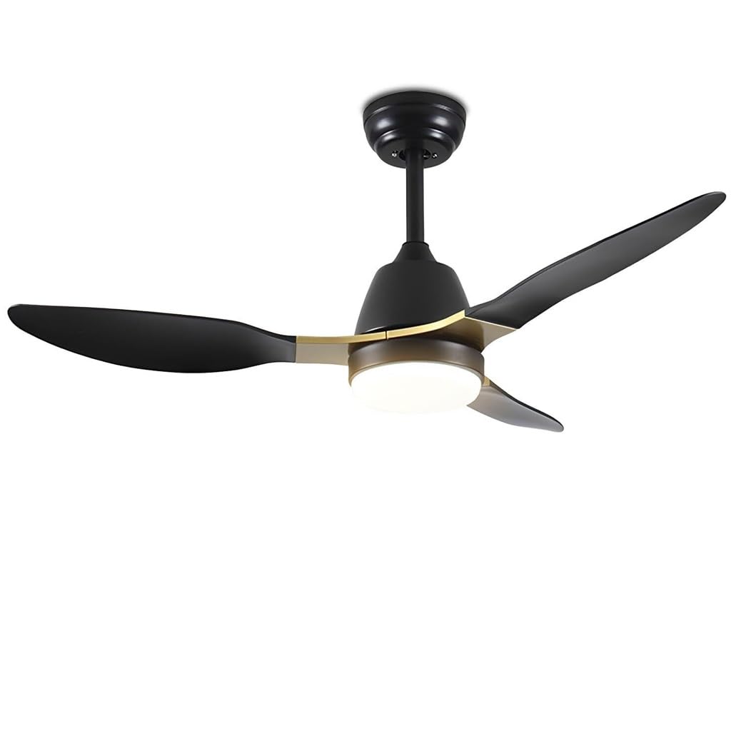FCfpxwtz Ceiling Fan Lights, Ceiling Fan Light Variable Frequency Intelligent Silent Living Dining Bedroom Study(B)