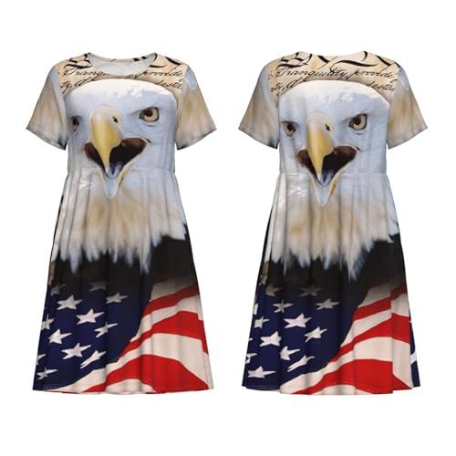 Robe d'été drapeau américain et aigle pour des vacances et week-ends de détente