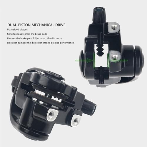 Frenos de disco de montaje plano mecánicos con llave de ajuste manual estable 4