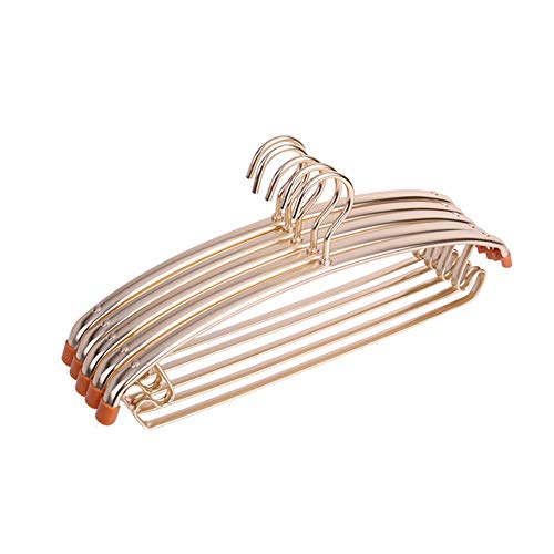 Clothing Hangers Heavy Durable Hangers Metal Hangers Non Slip Clothes Hangers Space Saving Clothes Hangers,Smooth and Not Easy to Rust,for Family Hotel Clothi，Gold-40 Pack
