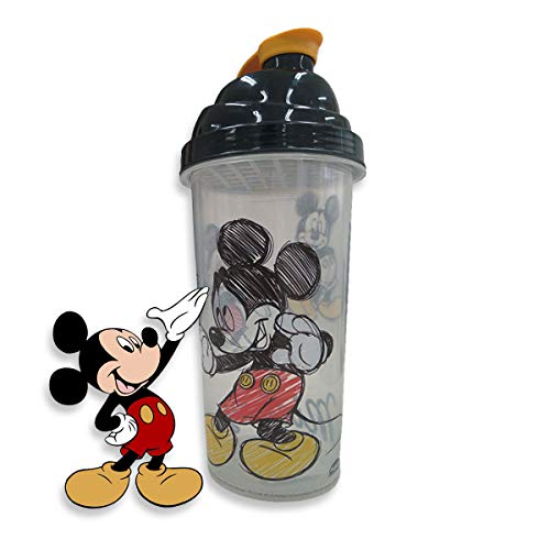Copo Shakeira Infantil Preto MIckey Plasutil 580Ml