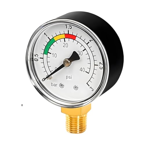 Manometer Wasserdruck,Wasserdruckmesser 1/4 Zoll,Manometer...