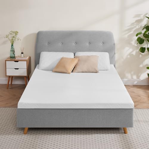 Matratzen Topper 140x200cm, 7.5cm Höhe Matratzentopper, Öko-TEX® Zertifiziert, aus Zwei Härtegrade H2&H3 Gel Memory Foam, Abnehmbaren und Waschbaren Bezug, Geeignet für Boxspringbett, Schlafsofas
