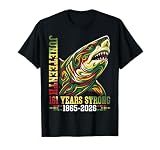 Juneteenth 161 Years Strong 1865 to 2026 Pan African Shark T-Shirt