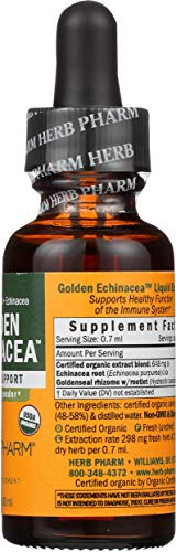 Herb Pharm Organic Golden Echinacea, 1 Fz #TOP6