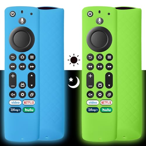 �V���R�������R���P�[�X2�A�u�������R���J�o�[ Firestick 4K Max/Toshiba/Insignia/Insignia/Omni (QLED)�V���[�YAlexa���������R���p(�O���[��+�u���[)