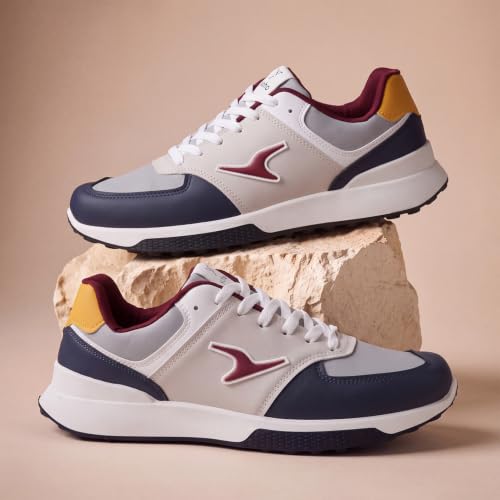 Image of YOHO Men's Sneakers Flo & Blazer | Stylish & Comfortable | Low Top, Lace Up Casual Shoes for Man /Gents