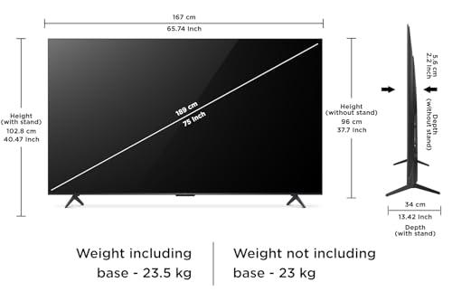Image of TCL 189 cm (75 inches) 4K Ultra HD Smart QD-Mini LED Google TV 75C6KS