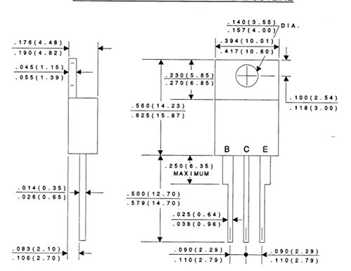 Bridgold 20Pcs Tip120 To-220 Npn Darlington Bipolar Power Transistor, 5A 60V Hfe:1000, 3-Pin #TOP4