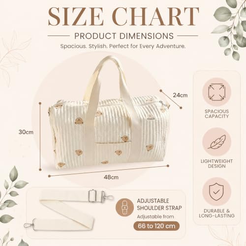 HINATDD Sac à Langer Bebe Bandoulière, 48x30x24cm – vue 2