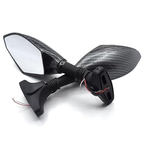 Espejo retrovisor de moto con intermitente para rutas y curvas en Yamaha R1