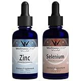 WellnessOne Ionic Liquid Zinc & Selenium Liquid Drops - Zinc Selenium Bundle to Support Immune System & Thyroid & Heart Health - 1.67 fl oz Zinc & Selenium Liquid Drops