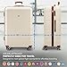 LUGG 28 Inch Jetset Suitcase Hard Shell Case 4 Wheel Travel bag Lightweight ABS Material with TSA Lock Approved for Travel with easyJet, British Airways, RyanAir, Virgin Atlantic, Emirates(75x49x29cm)