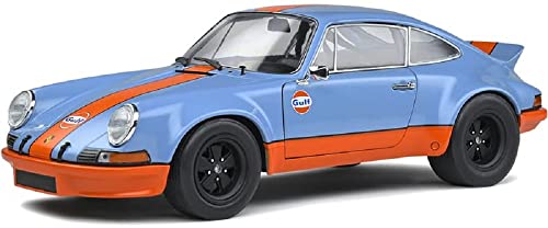 Solido S1801115 1:18 1973 Porsche 911 RSR-Gulf Colours Collectible Miniature Car, Multicolored