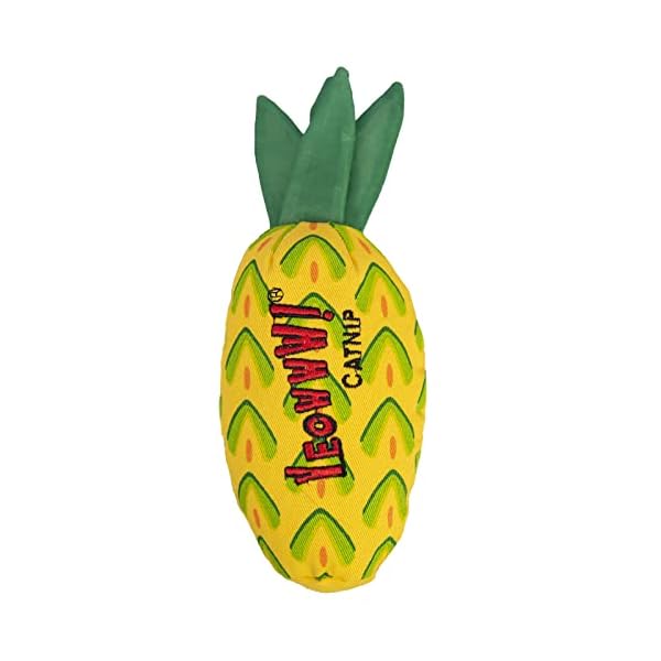 YEOWWW! Ananas Katzenminze Spielzeug für Katzen, Gelb, 17,8 cm, für alle Rassengrößen
