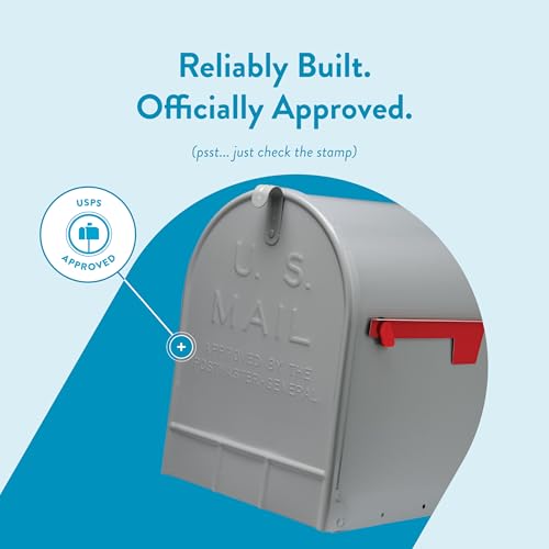 Gibraltar ST2000AM Stanley Post-Mount Mailbox, XL, Gray Steel - Quantity 1 by ARCHITECTURAL MAILBOXES - Image 8