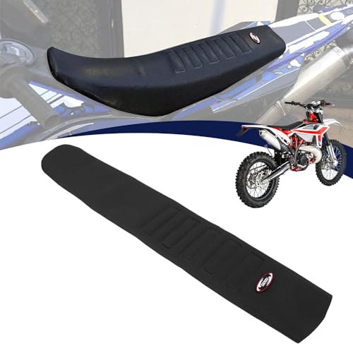 Funda Asiento Moto,Funda Asiento Universal Cubierta de Asiento Moto Goma Agarre Suave Piel Cubre para Moto Dirt Bike Pit Bike Motocross-Negro