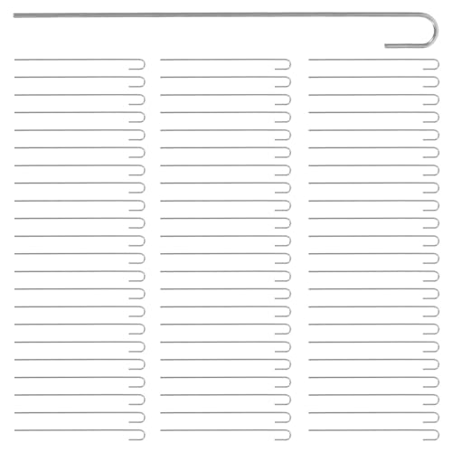 SHINEOFI 100 Pièces Attache pour Chaîne de Clôture Acier Inoxydable Outil Polyvalent pour Fixation de Grillage et Support de Clôture Robuste