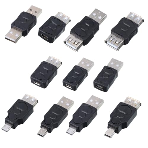 Fyntave 11 Pcs USB Adapter Kit USB 2.0 Adapter Set