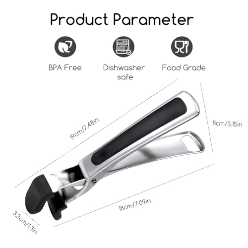 SOLEADER Plate Gripper Compatible With Pizza Pan,Non-Slip Pan Gripper,Hot Plate Bowl Retriever with Food Out from Pots,For Egg Custard For Jidangeng,For Microwave Toaster Oven Steamer,Pack of 2