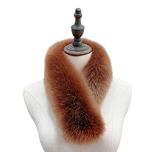 Synthetic Fur Scarf Stoles,Faux Fox Fur Scarf with Clip