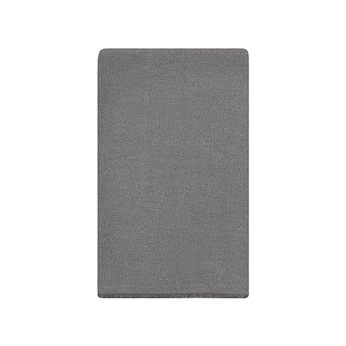 Image of Hudson Baby Unisex Baby Cotton Poly Flannel Burp Cloths, Farm Friends Grey 10-Pack, One Size