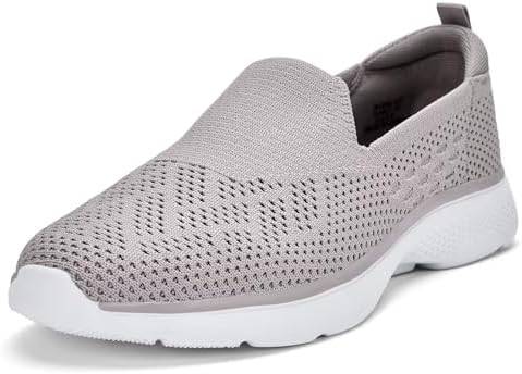 Puxowe Women’s Slip-On Walking Tennis Shoes-Comfortable Work Driving Nursing Sneakers