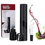 【4 in 1 Perfect Combination Wine Opener】 Ein wunderschönes 4-in-1-Geschenkset, ein elektrischer Flaschenöffner, ein Vakuumflaschenverschluss, ein Weinspender und ein Papierschneider. Das gesamte Zubehör, das Sie benötigen, befindet sich in einer Packung. Das Wine Accessories Set ist eine Komplettlösung zum Öffnen, Servieren und Konservieren der Weine.