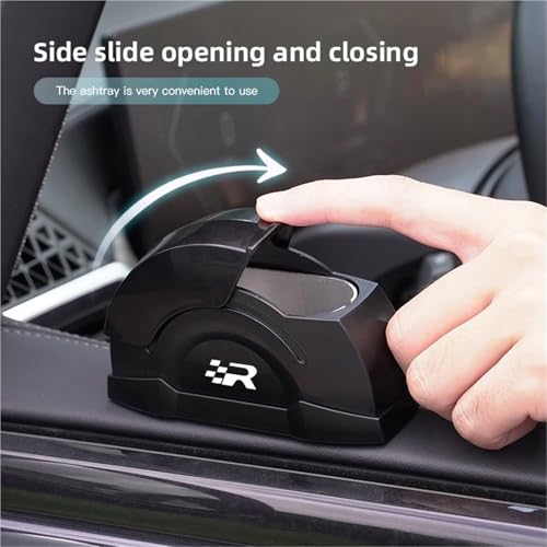 Cendrier coulissant coupe-vent pour Seat Cupra anti-odeur LED