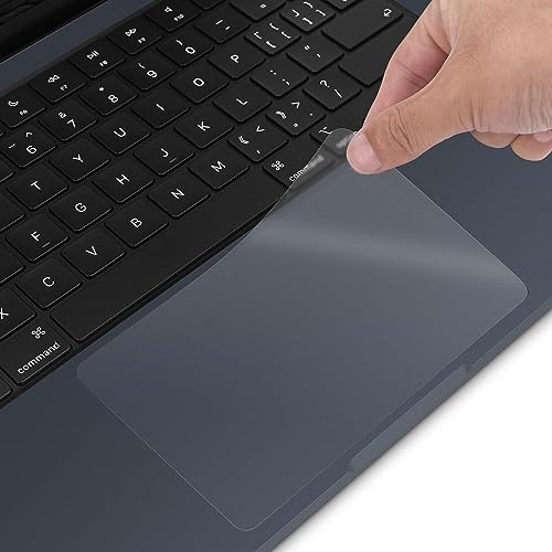Image of Midkart Smooth Trackpad Protector Compatible with MacBook Air 15 inch Case M4 A3241 M3 A3114 M2 A2941 with Liquid Retina Display & Touch ID Release 2025 2024 2023 Bubble-Free Protector, Matte