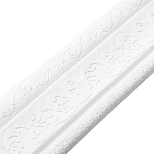 Image of HASTHIP Peel and Stick 3D Foam Molding Border 2.3 M x 7.8 CM Wall Trim